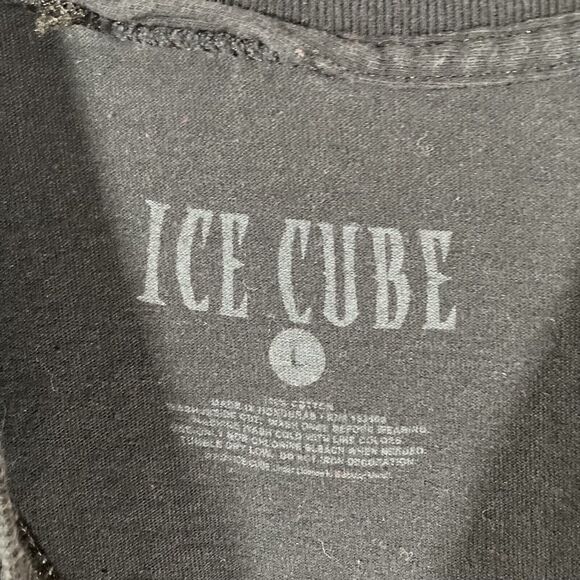Ice Cube Peace T-Shirt • 90s Hip Hop, Rap • Black Graphic Tee (L) EUC - Picture 2 of 4
